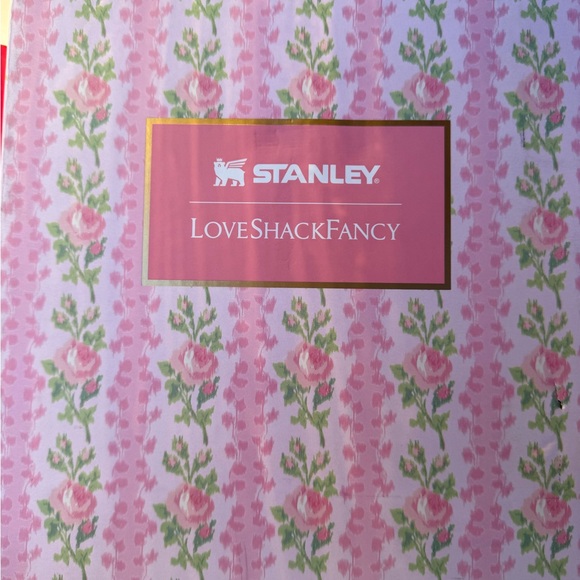 Stanley Lovesac Floral Thermos - Pink and Green - Picture 2 of 2